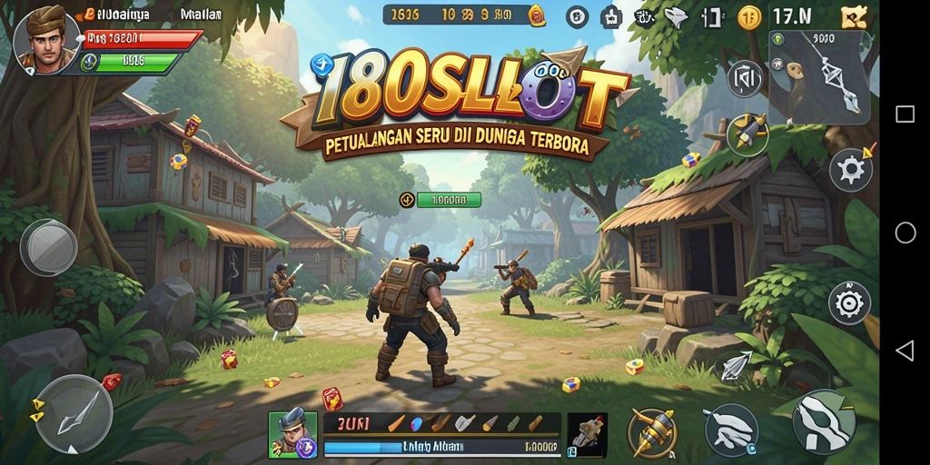 Tampilan gameplay 180SLOT yang menampilkan dunia yang luas dan mendebarkan.