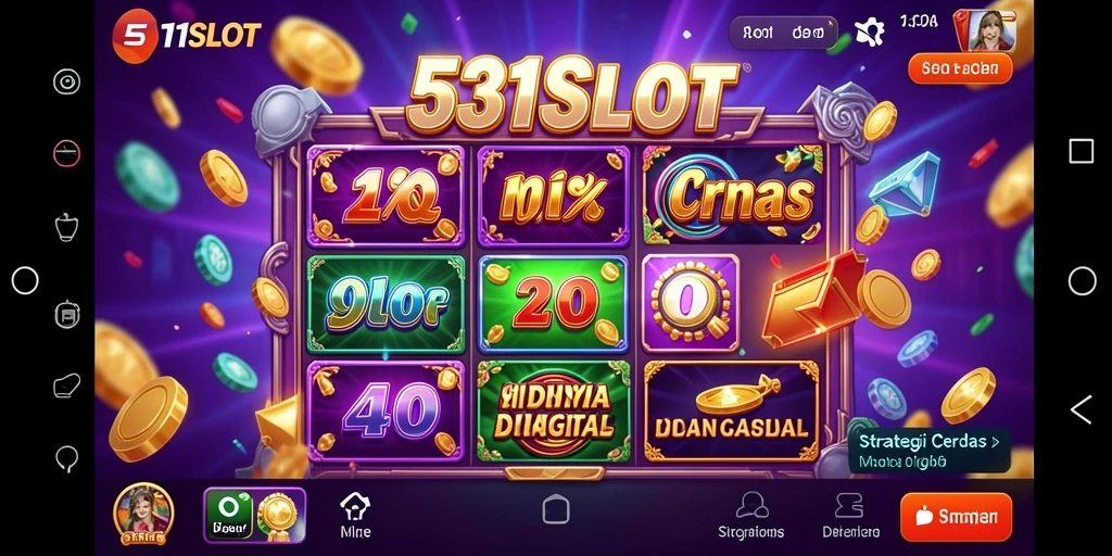 Tampilan gameplay <strong>531SLOT</strong> yang menegangkan dengan elemen strategi.