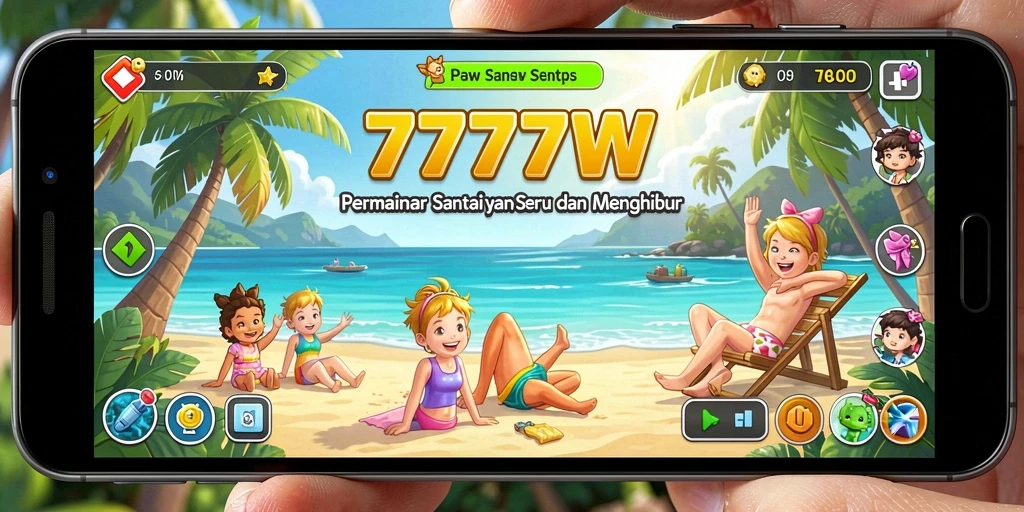 Tampilan menarik dari gameplay seru 7777W.