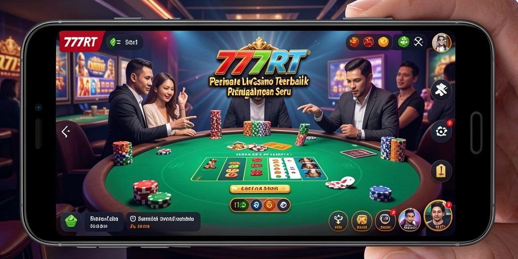Menampilkan gameplay Live Casino yang seru dan interaktif.
