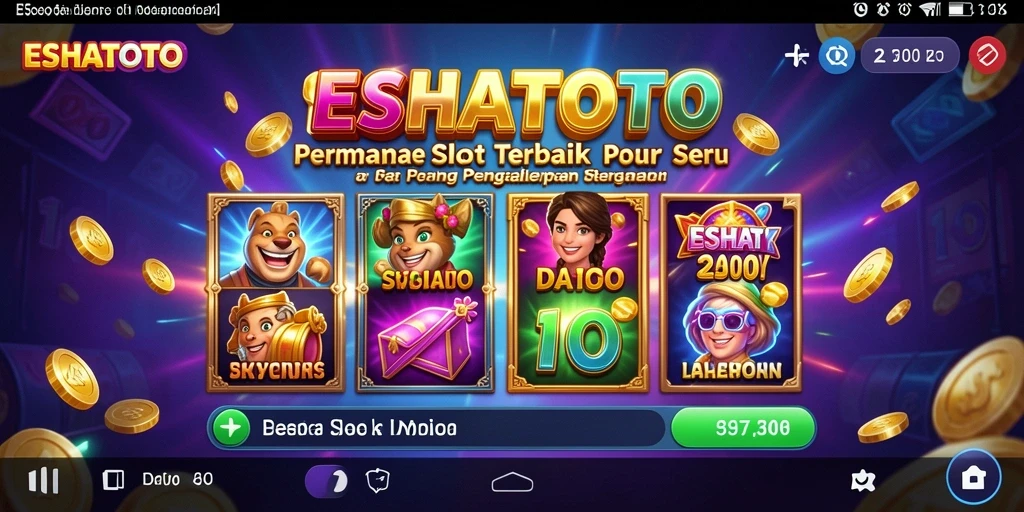 Screenshot gameplay ESHATOTO yang menampilkan keseruan bermain Slot.
