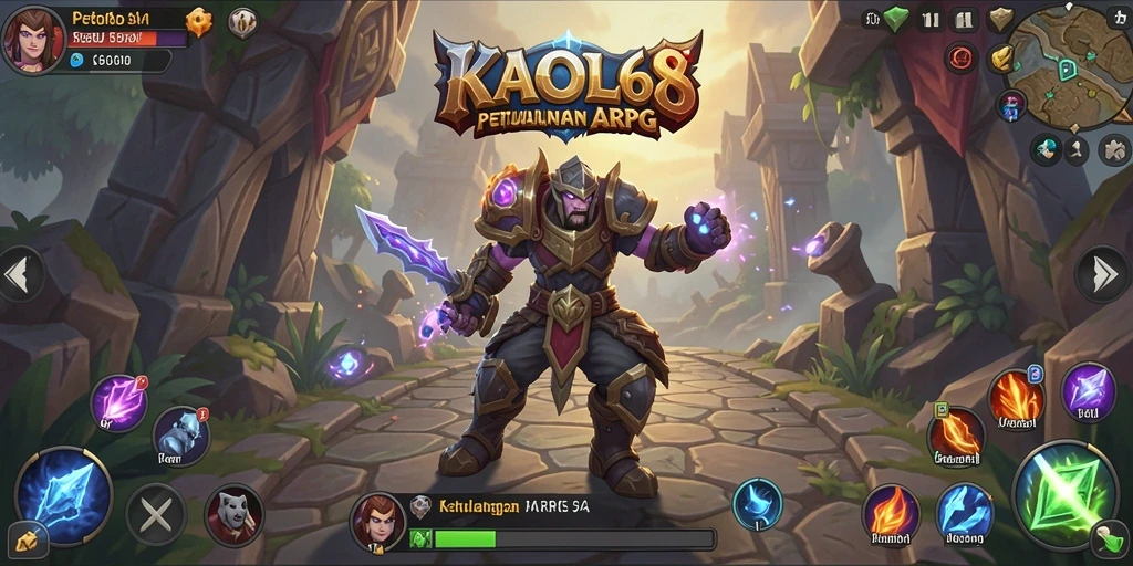 Screenshot gameplay KAOL68 menampilkan aksi pertarungan yang mendebarkan.