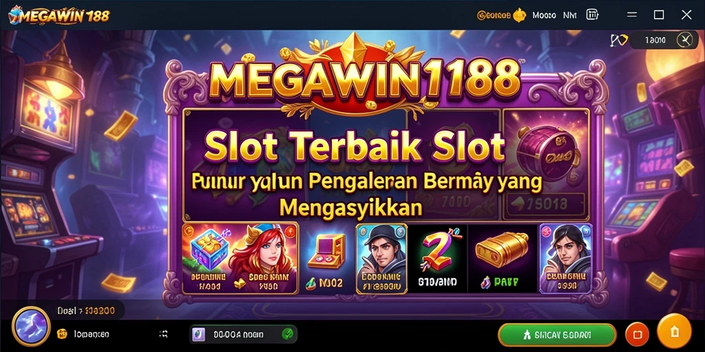 Tangkapan layar gameplay MEGAWIN188 yang menampilkan mesin slot yang menarik.