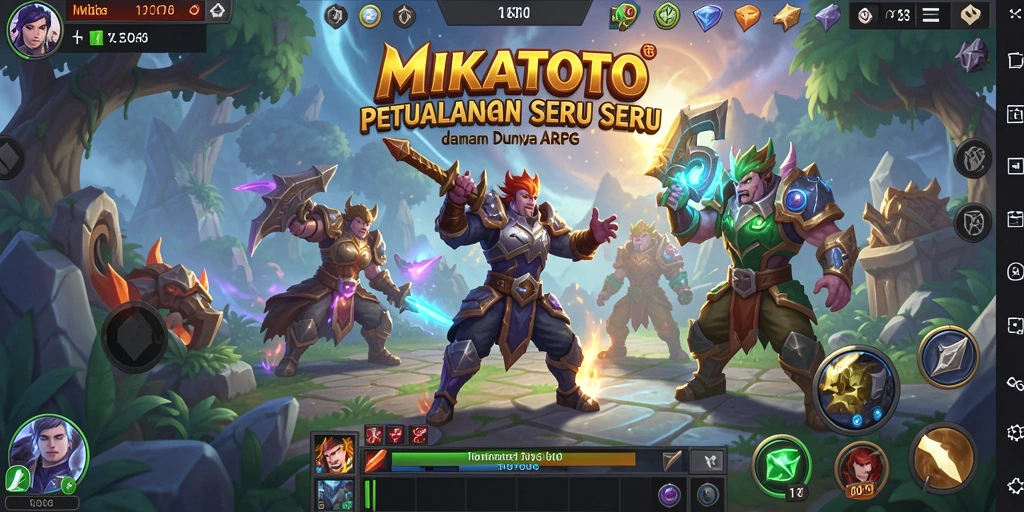 Tampilan gameplay menarik dari MIKATOTO di dunia ARPG.
