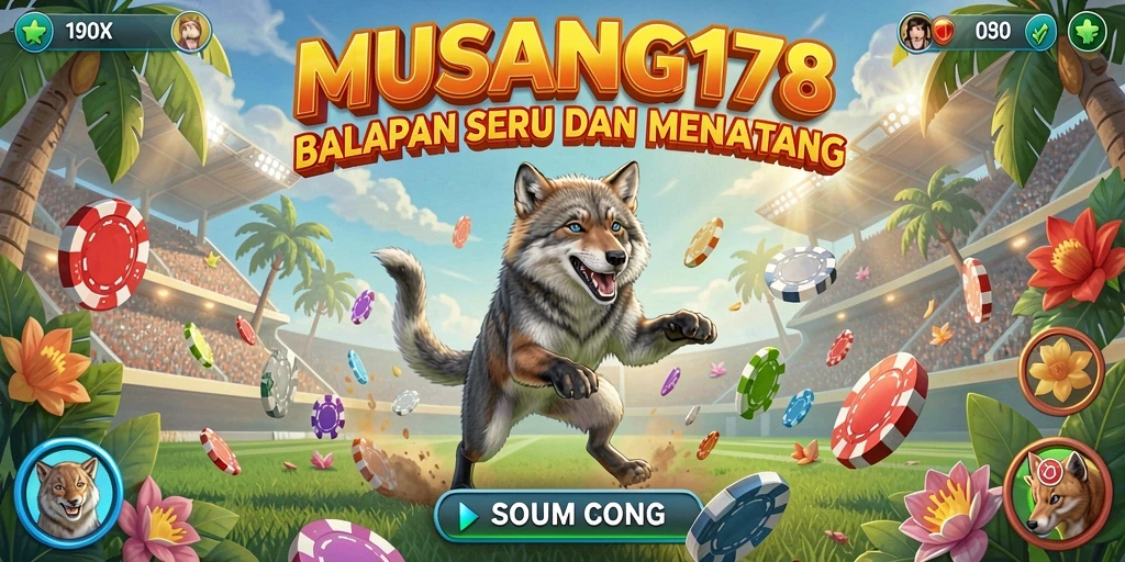 Screenshot utama MUSANG178 menampilkan aksi balapan yang seru dan penuh tantangan.