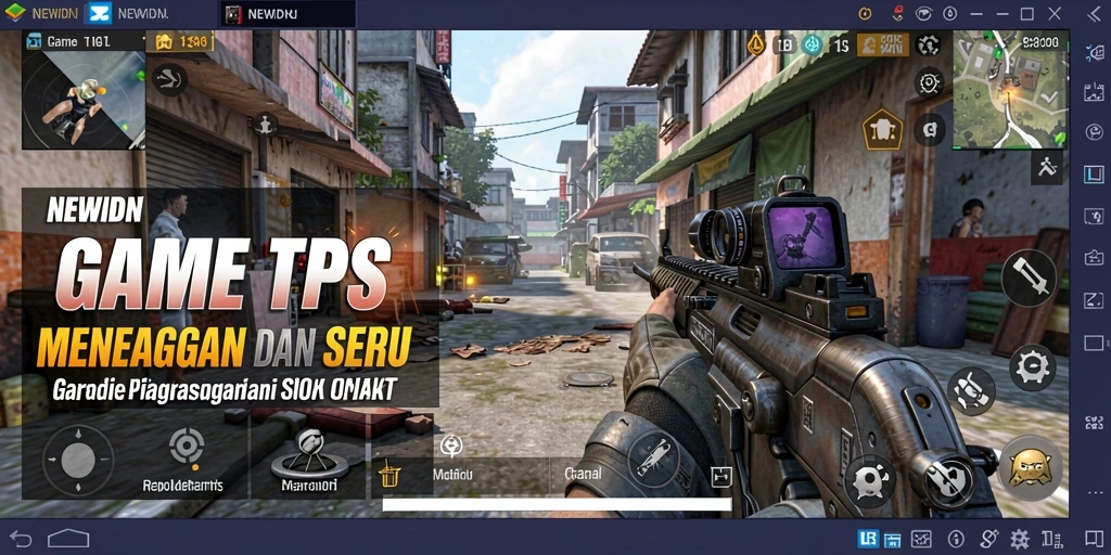 Gambaran gameplay seru dalam dunia NEWIDN yang penuh aksi.