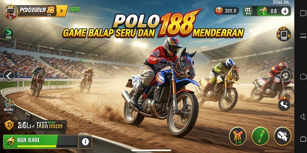 Screenshot dari gameplay balap yang menarik di POLO188.