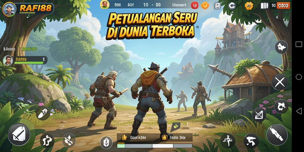 Tampilan menakjubkan dari gameplay di dunia terbuka RAFI88.