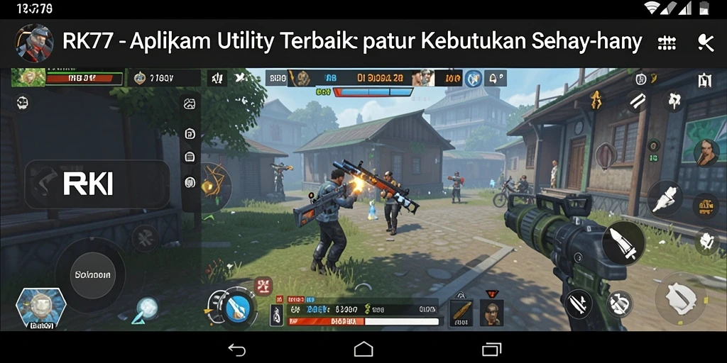 Tampilan aplikasi RK77 dengan fitur-fitur Utility yang inovatif.