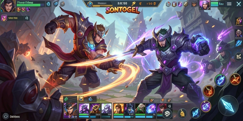 Gameplay seru dari SONTOGEL dengan pertarungan tim yang epik.