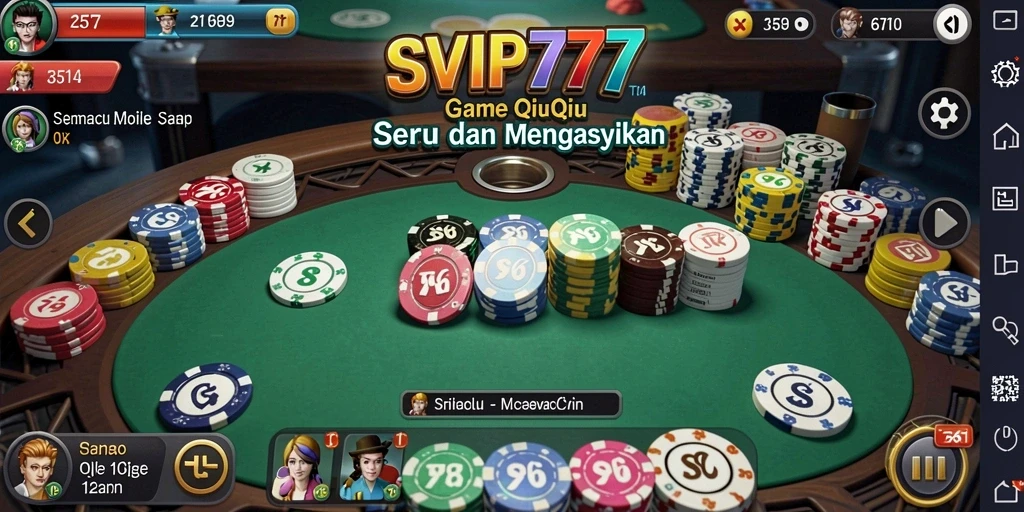 Gambaran tampilan gameplay QiuQiu yang menarik di SVIP777.