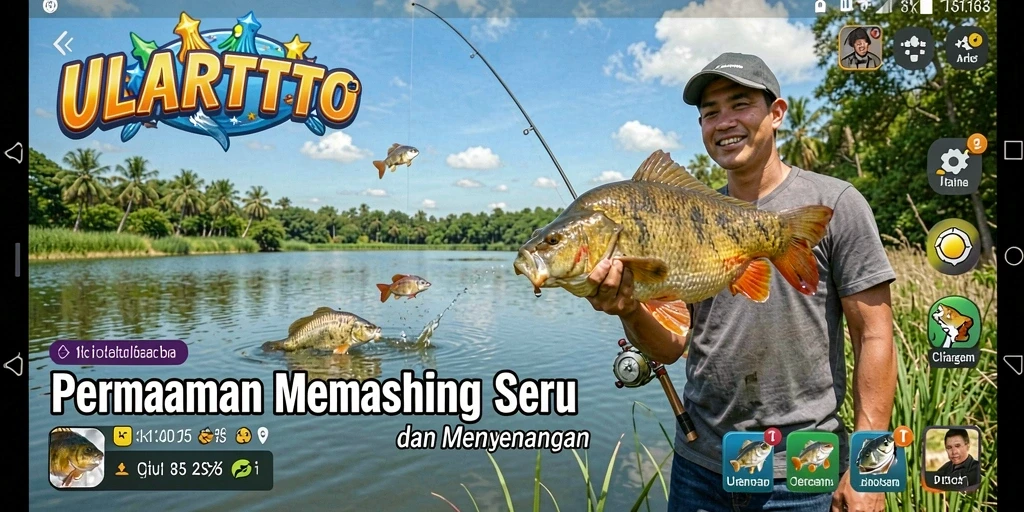 Tangkapan ikan besar dalam ULARTOTO saat bermain.