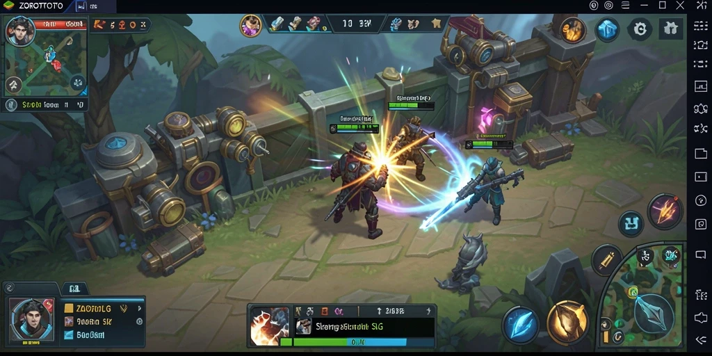 Tampilan gameplay menarik dari ZOROTOTO dalam aksi strategi.