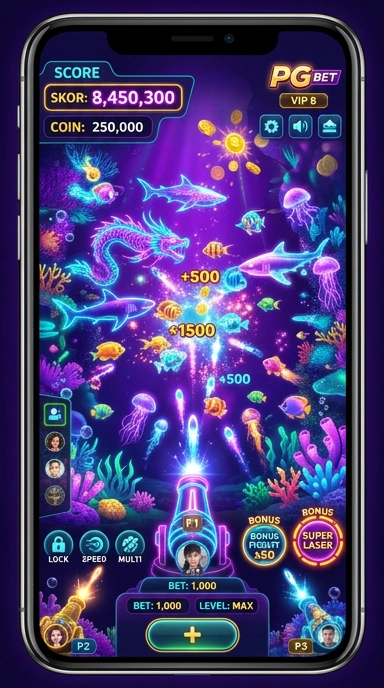 Tampilan antarmuka aplikasi pgbet yang menarik dan user-friendly.