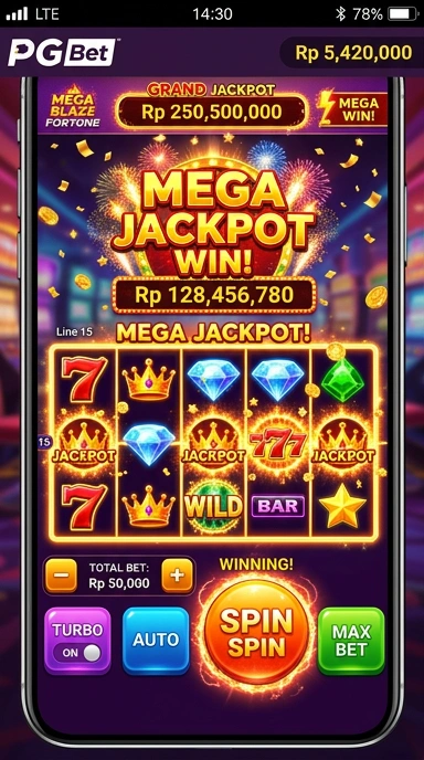 Screenshot fitur pencarian aplikasi di pgbet yang memudahkan pengguna.